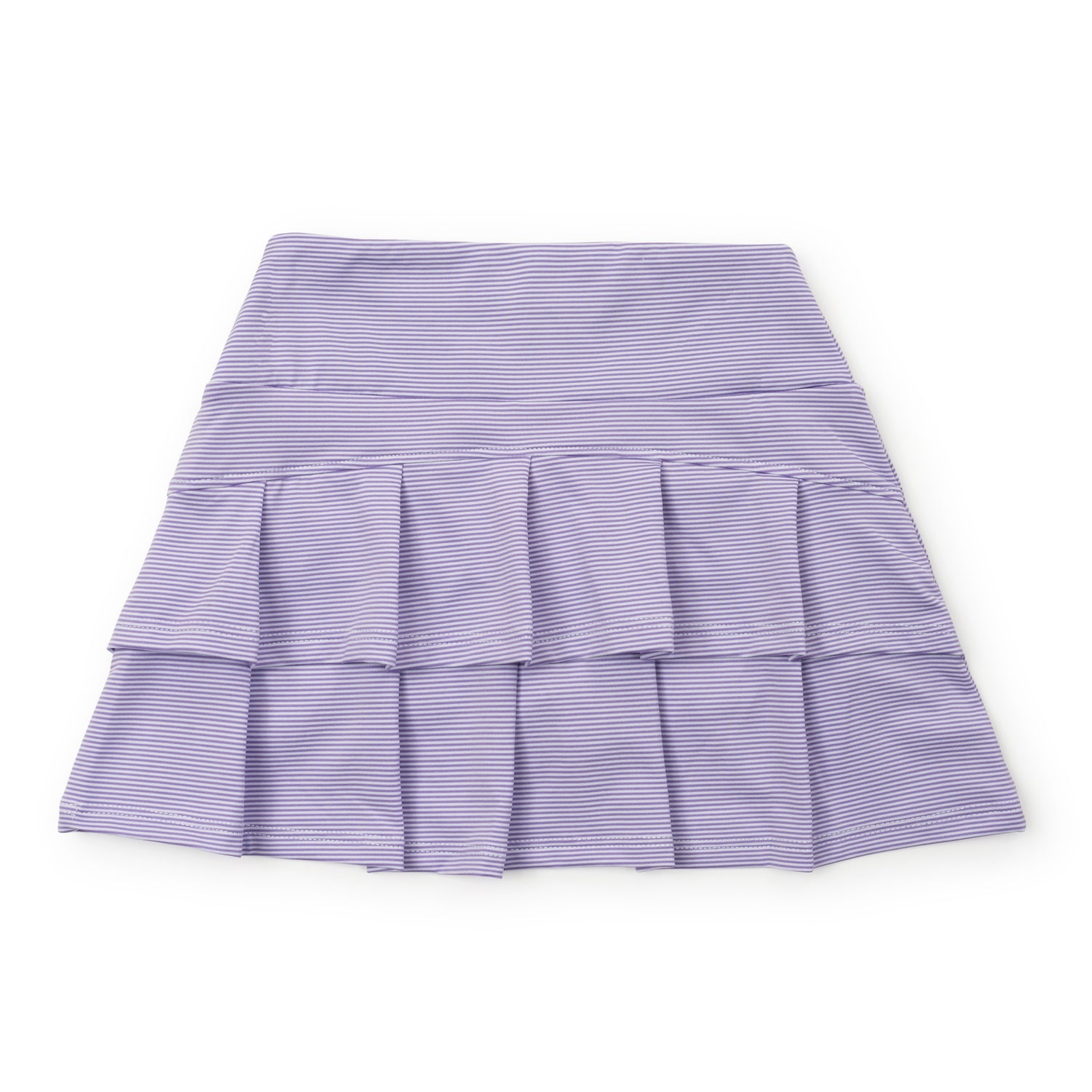 Margot Girls' Performance Skirt by LH Sport Purple Stripes
