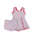 Everyday Taylor Girls' Performance Dress by LH Sport - Put A Bow On It Patriotic Kidswear