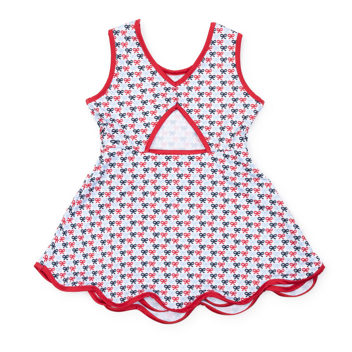 Taylor Girls' Performance Dress by LH Sport - Put A Bow On It Patriotic stylish kids outfit collection
