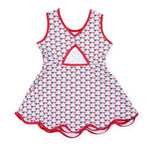 Taylor Girls' Performance Dress by LH Sport - Put A Bow On It Patriotic stylish kids outfit collection