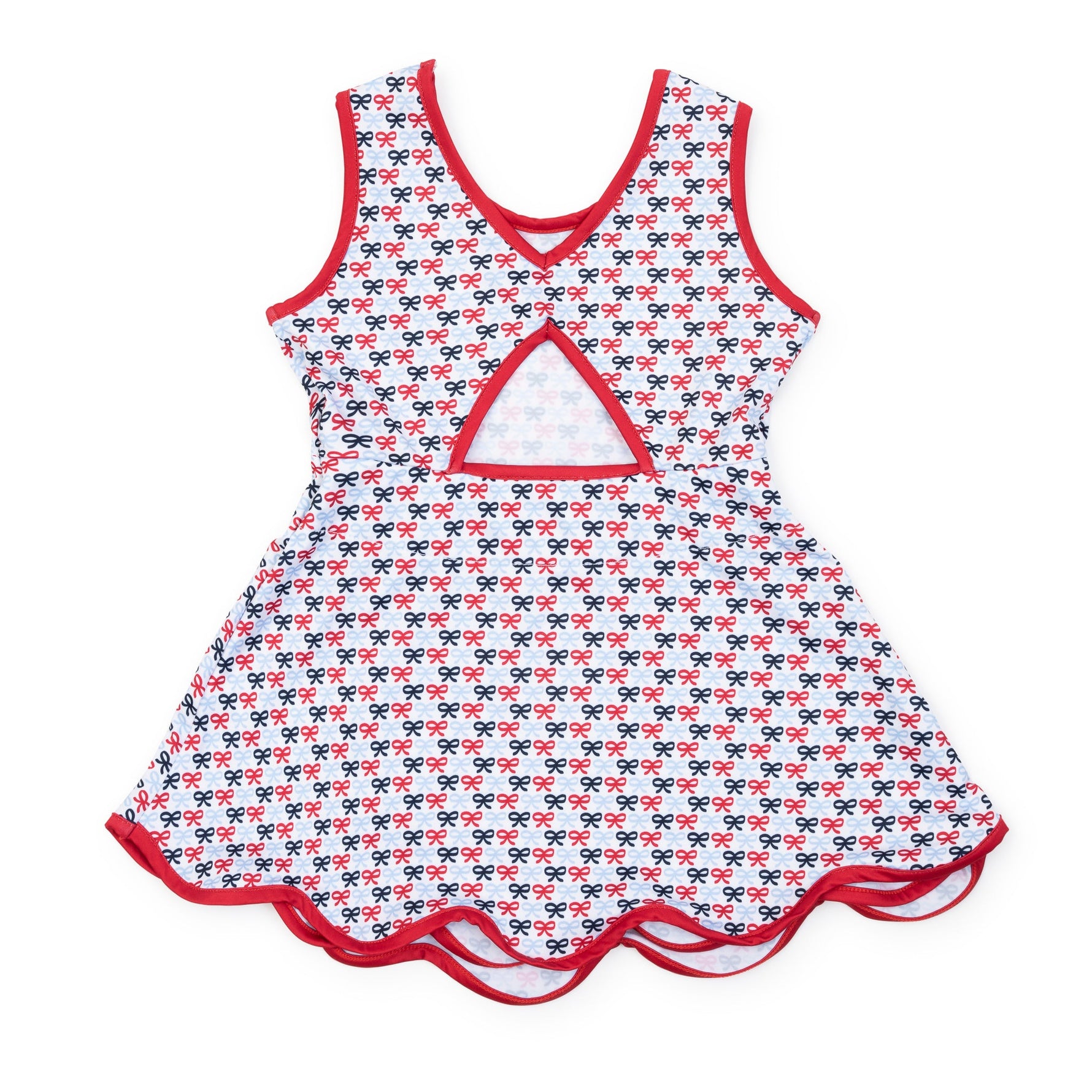 Taylor Girls' Performance Dress by LH Sport - Put A Bow On It Patriotic stylish kids outfit collection