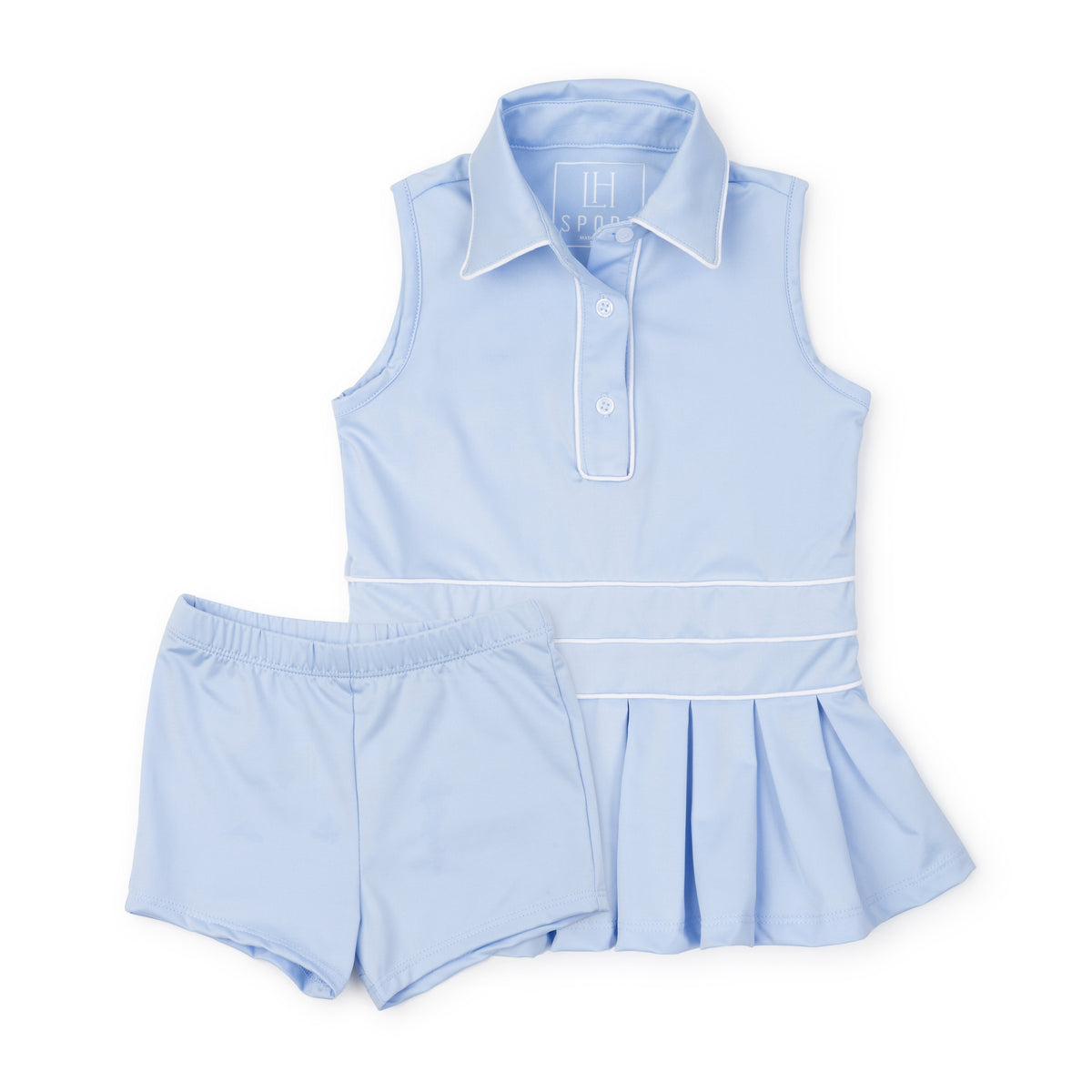 Harper Girls' Performance Dress by LH Sport - Light Blue outfit perfect for everyday wear
