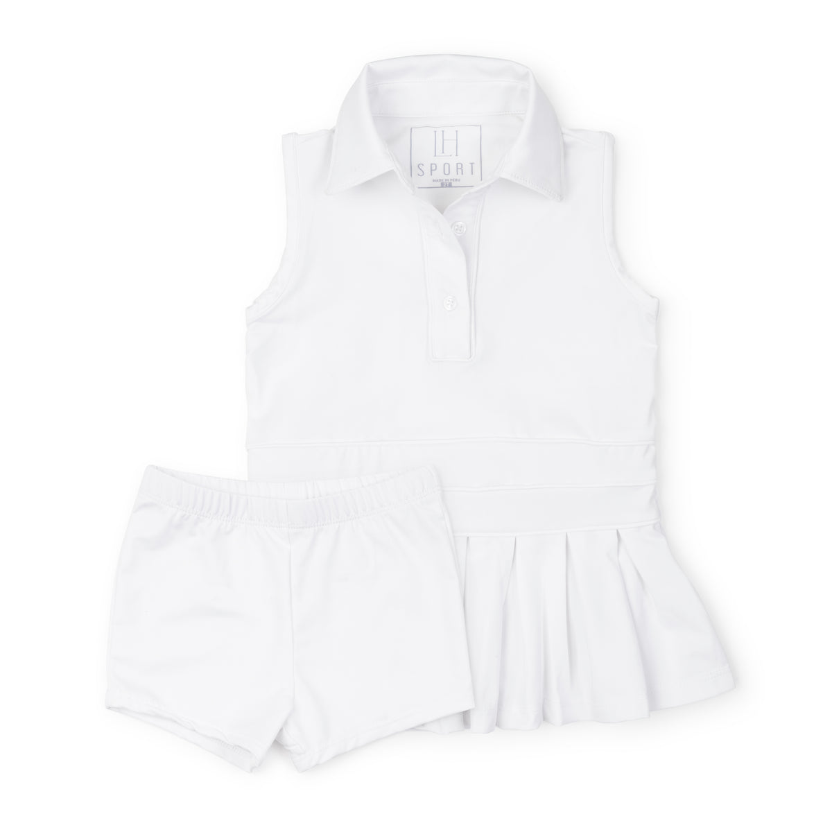 Everyday Harper Girls' Performance Dress by LH Sport - White Children’s Wear