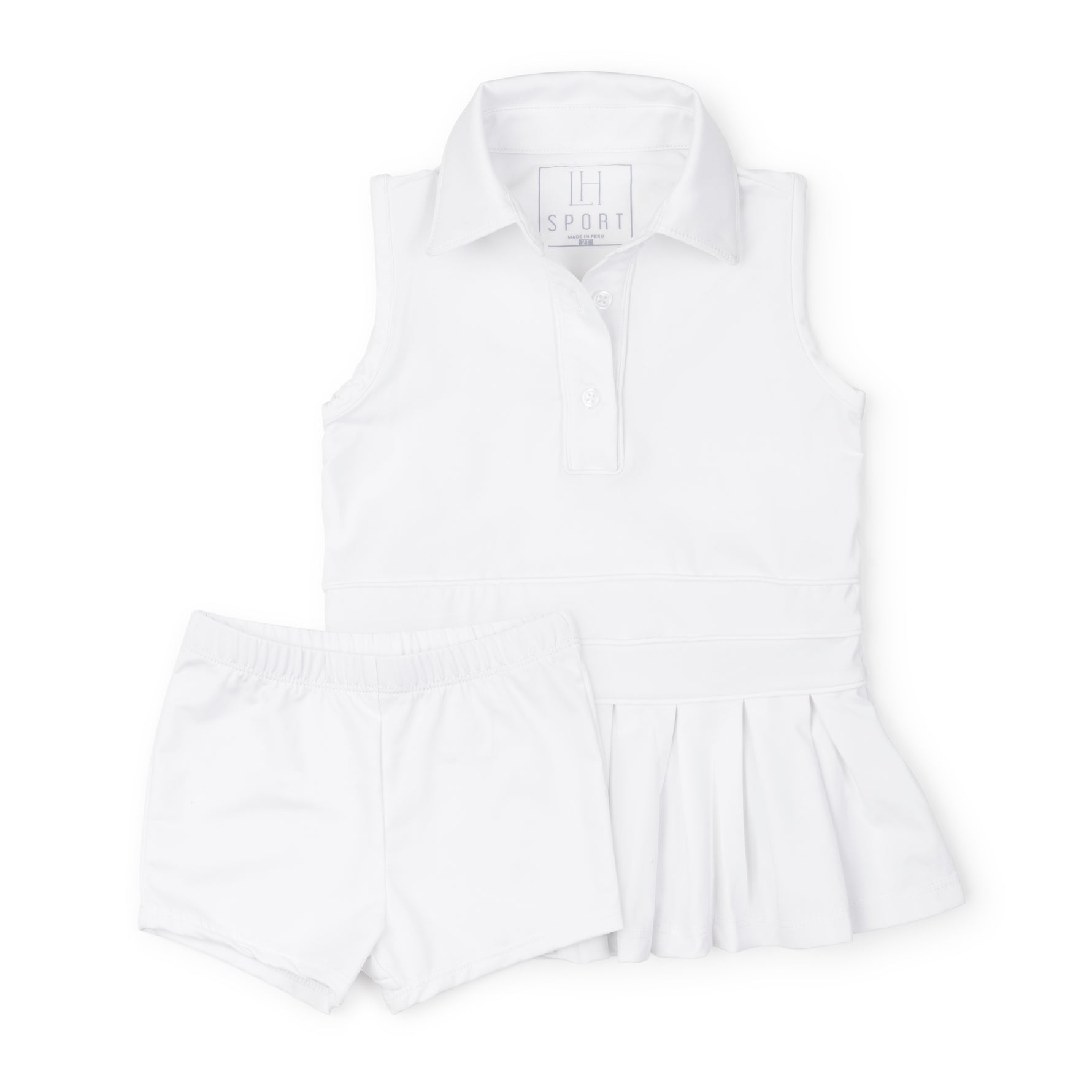 Everyday Harper Girls' Performance Dress by LH Sport - White Children’s Wear