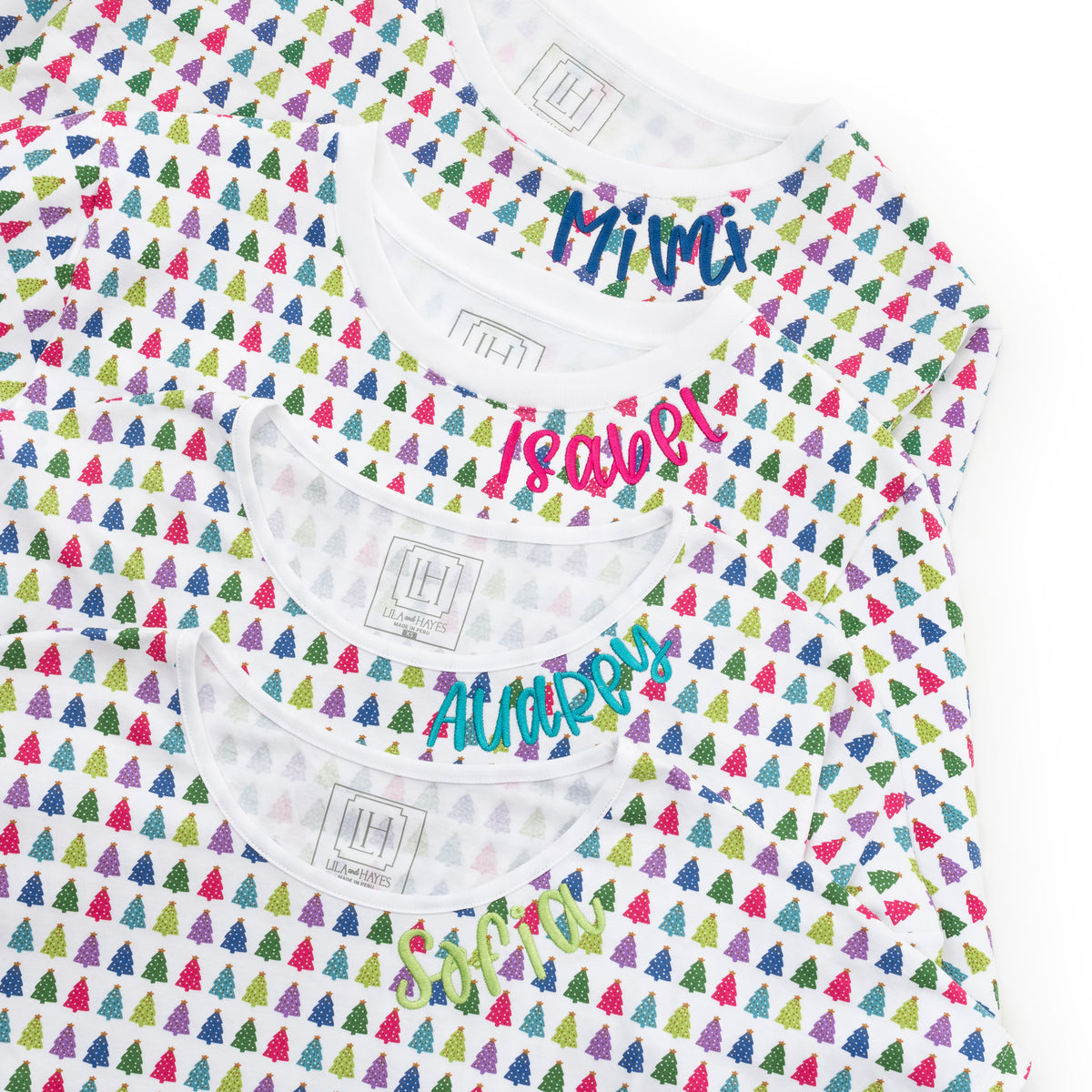 Everyday Sophie Girls' Short Set Christmas Tree Bright Children’s Wear