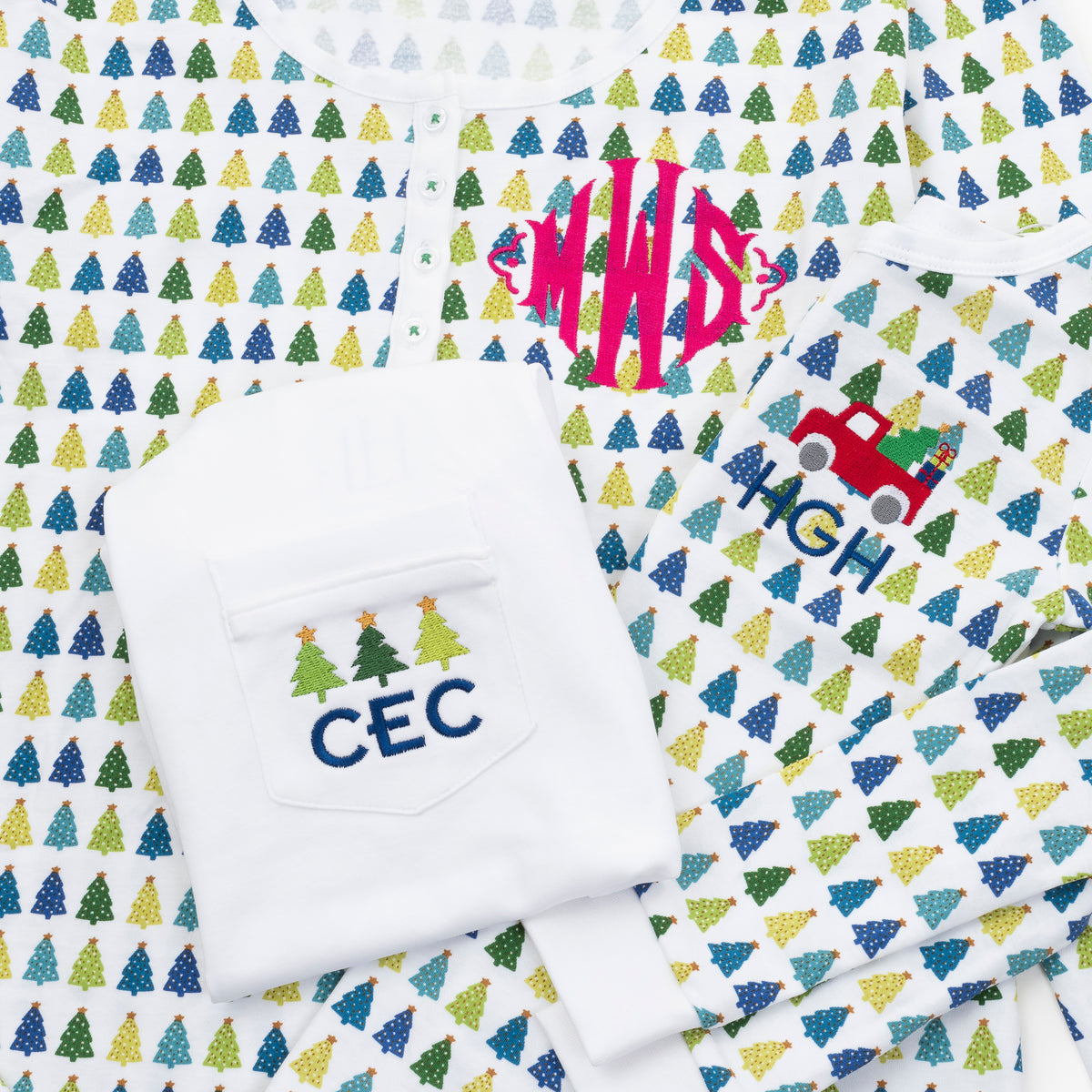 Jack Boys' Pajama Pant Set - Christmas Tree Cool soft cotton kids fashion wear