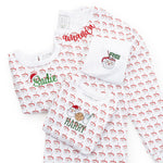 Audrey Women's Longsleeve Top Pant Set - Hot Cocoa Santa soft cotton kids fashion wear