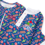 Parker Zipper Pajama - Christmas Candy Pink stylish kids outfit collection