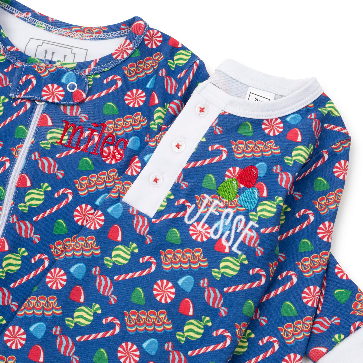 Parker Zipper Pajama - Christmas Candy Pink stylish kids outfit collection