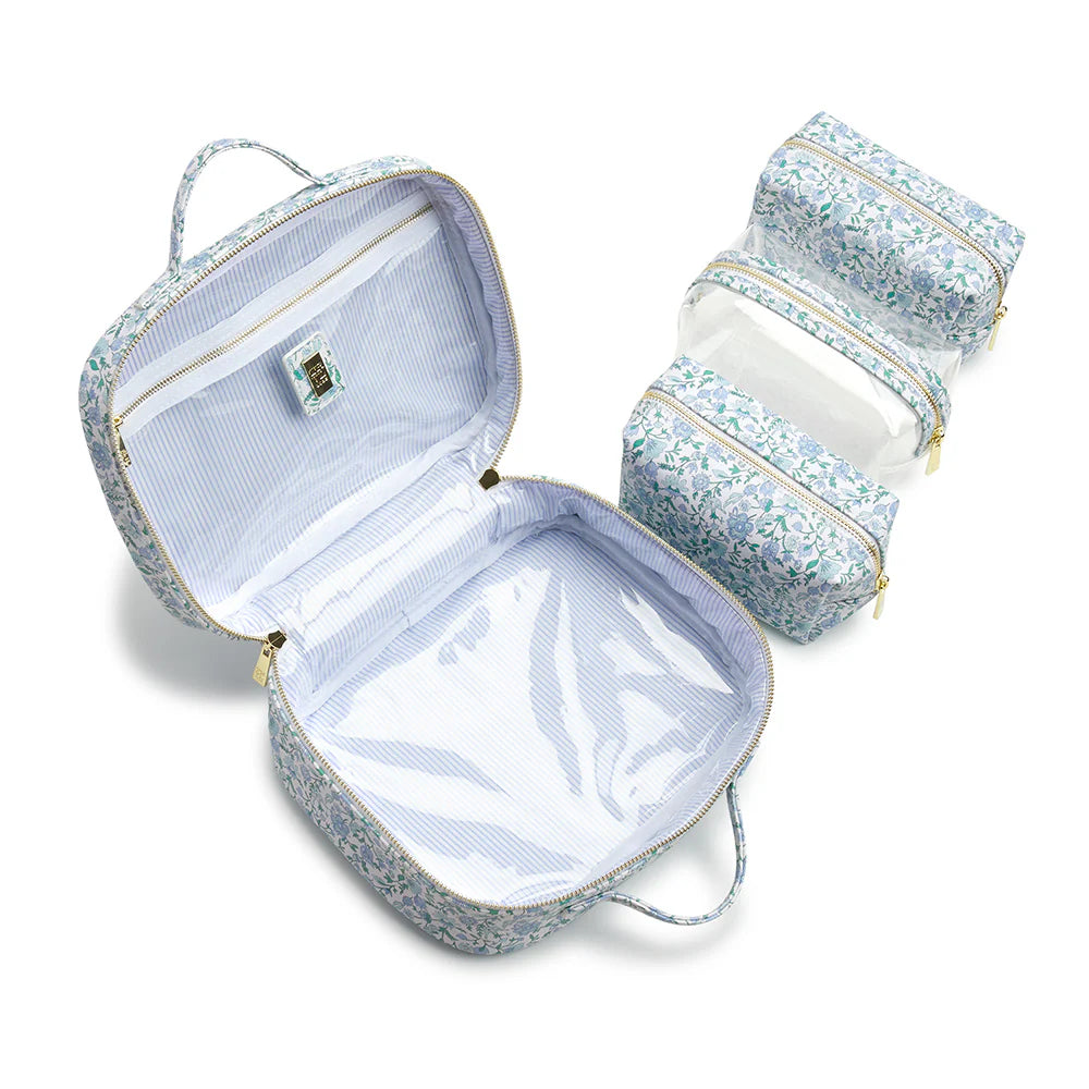 Luxe TRVL2 Cosmetic Toiletry Case Hamptons Floral by TRVL Design dress for girls premium quality