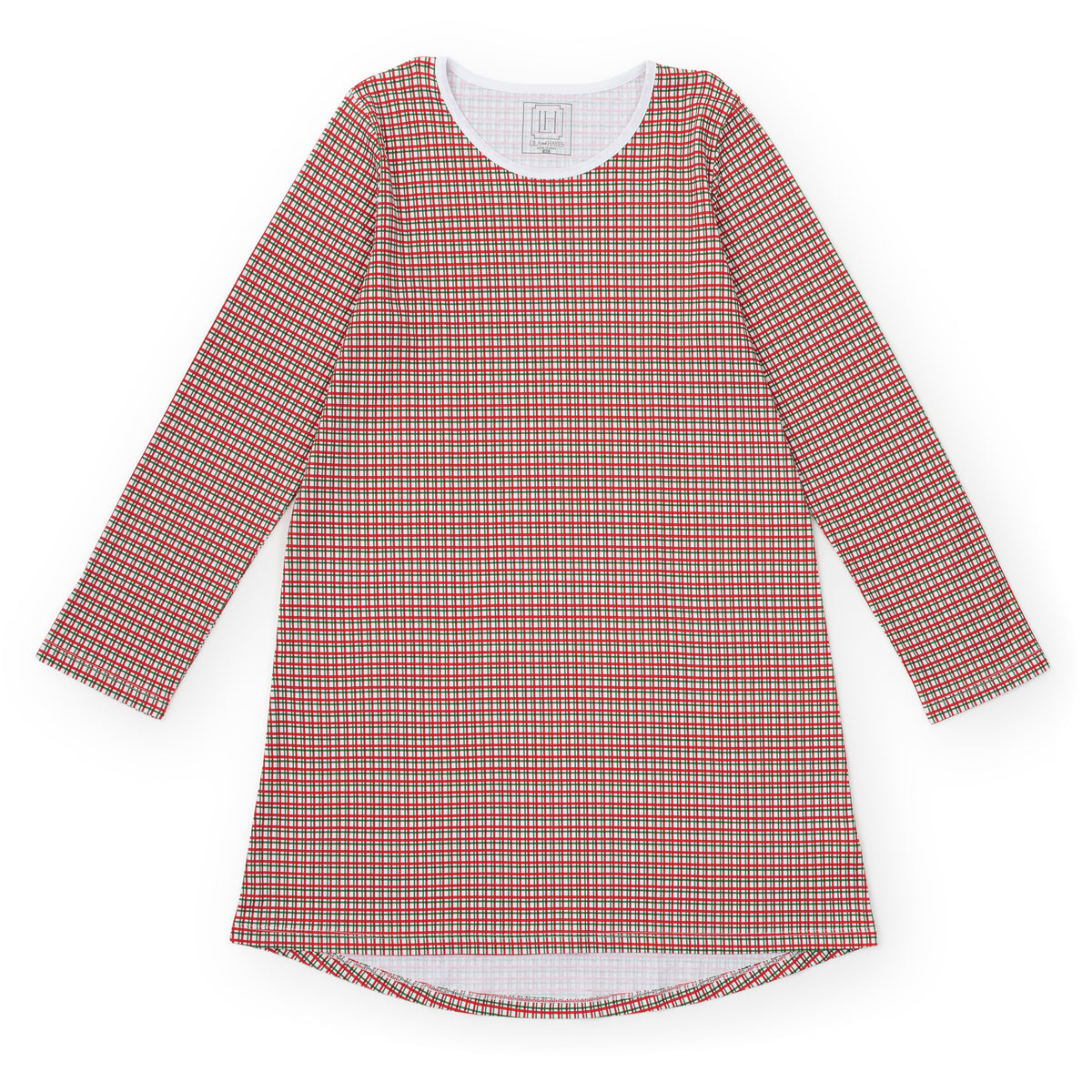 Ann Women's Longsleeve Nightgown - Holiday Plaid