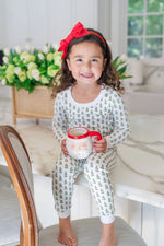 Ava Girls' Pajama Pant Set - Oh Christmas Tree outfit perfect for everyday wear