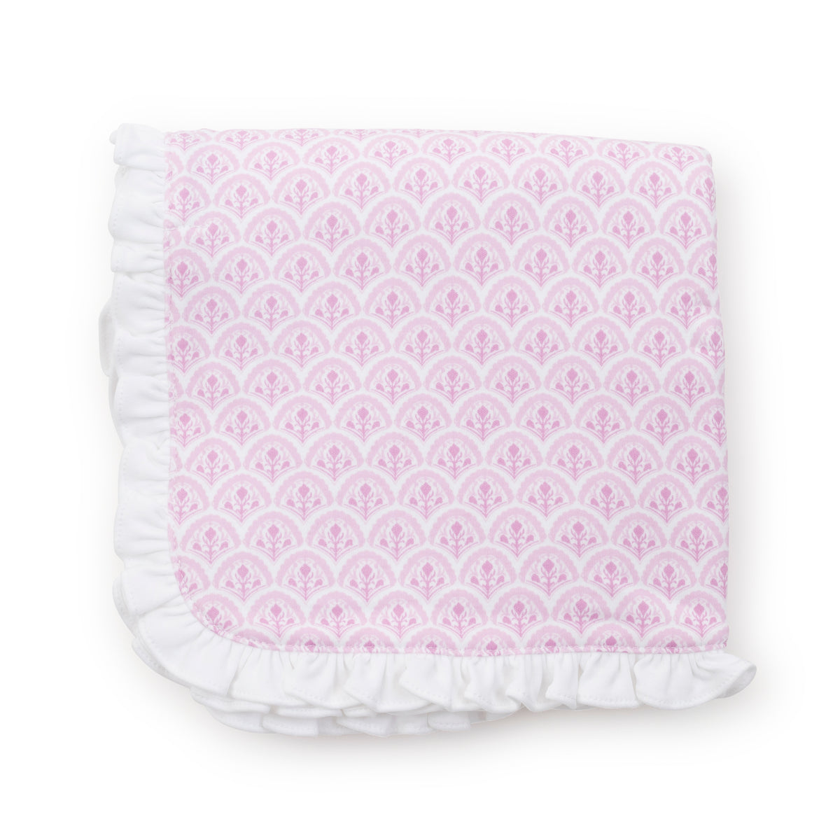 Everyday Ruffled Girls' Blanket - Scalloped in Pink Kidswear