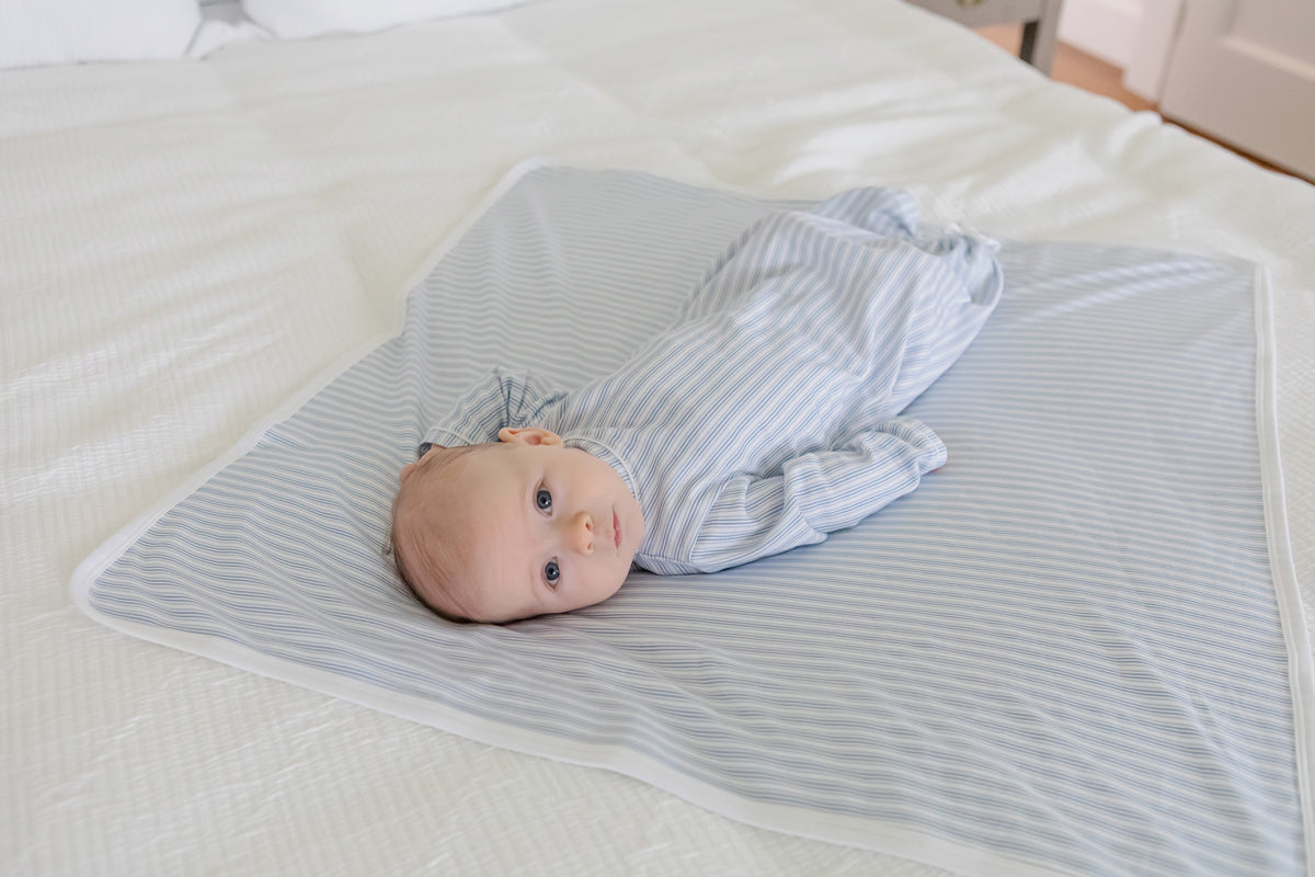 George Boys' Daygown Stripes in Blue outfit perfect for everyday wear