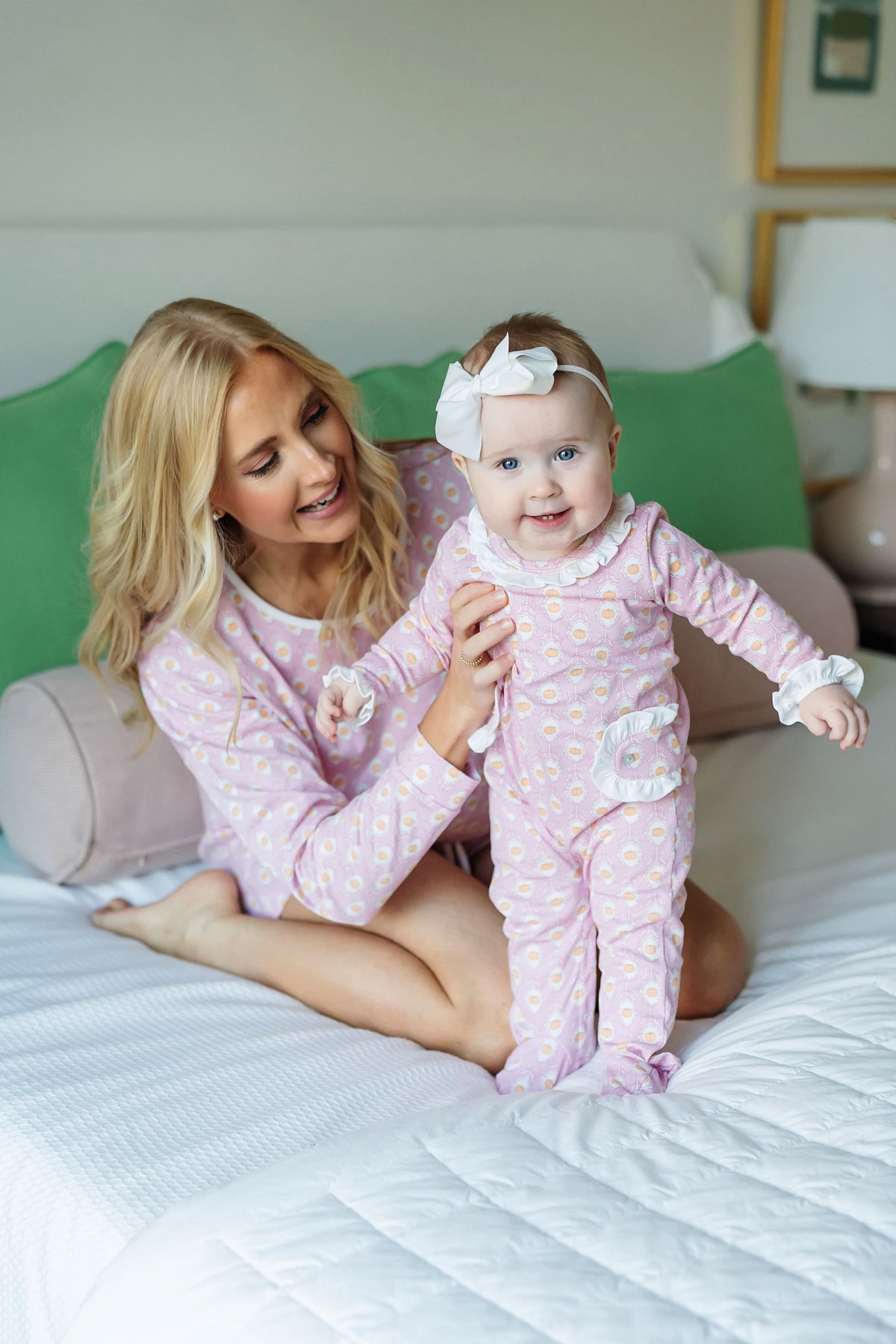 Lucy Girls' Romper Pretty Pumpkins outfit perfect for everyday wear