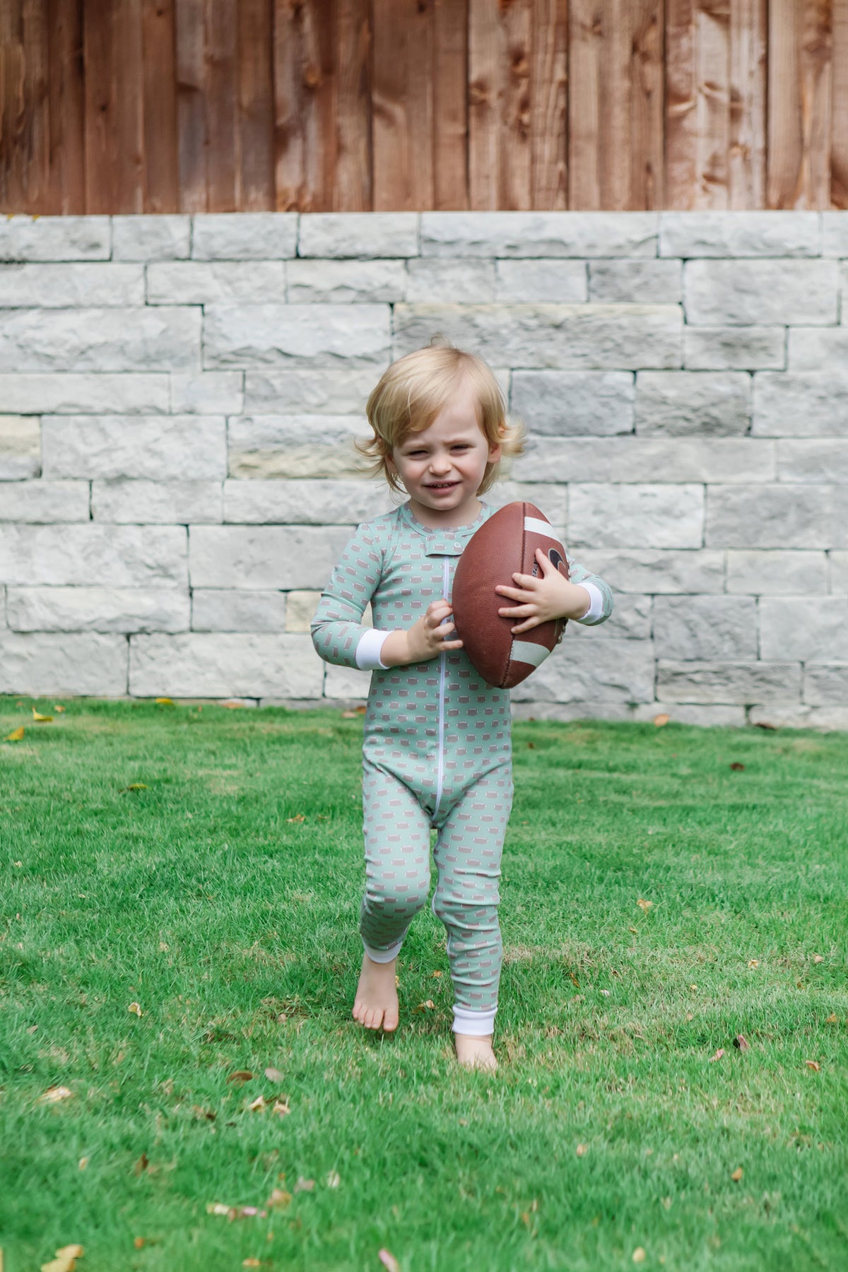 Parker Boys' Zipper Pajama - Football outfit perfect for everyday wear