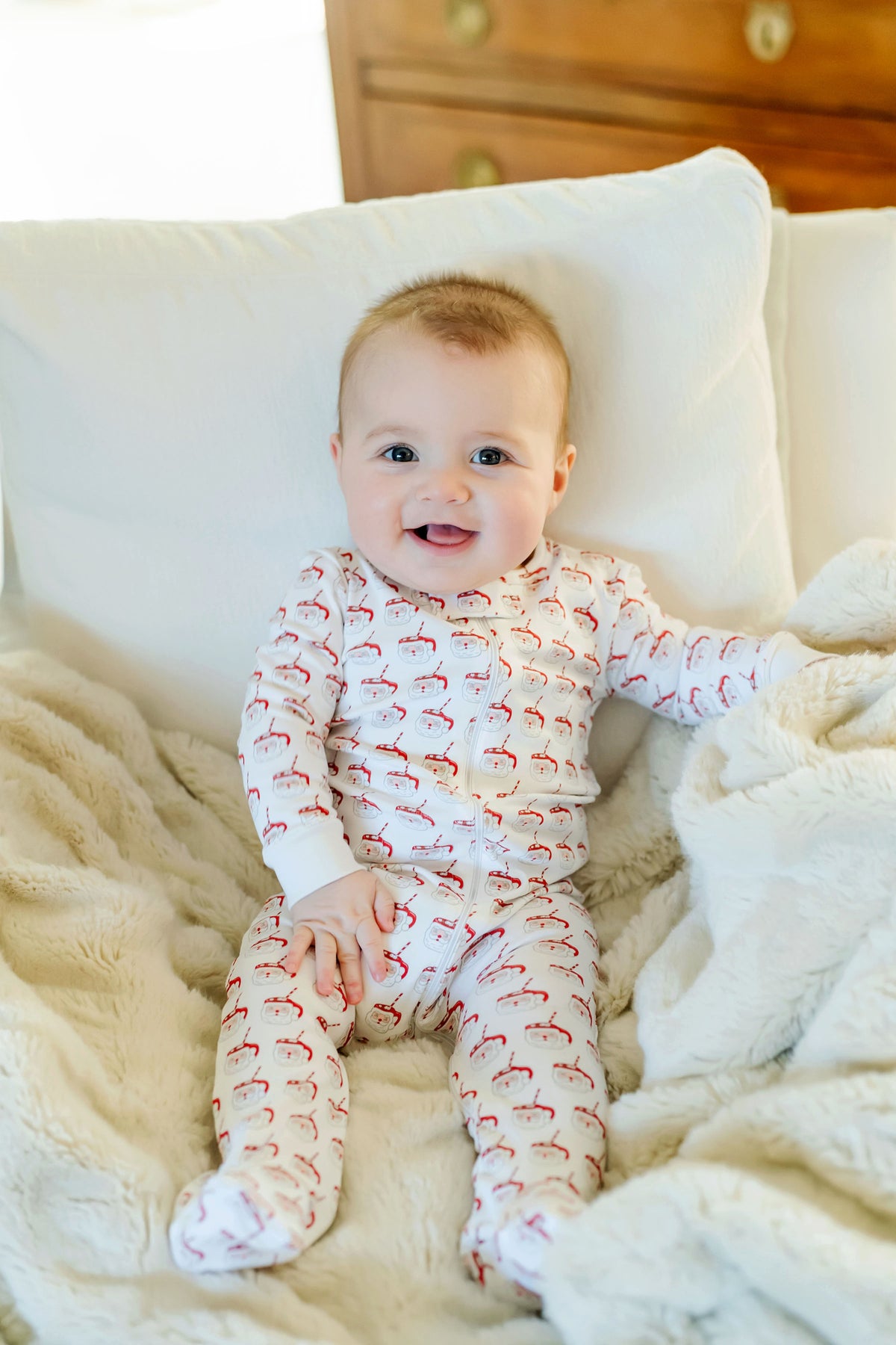 Parker Zipper Pajama - Hot Cocoa Santa outfit perfect for everyday wear