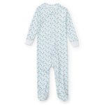 Everyday Parker Boys' Zipper Pajama - Palm Tree Isle Blue Kidswear