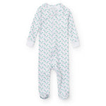 Everyday Parker Girls' Zipper Pajama - Palm Tree Isle Pink Kidswear