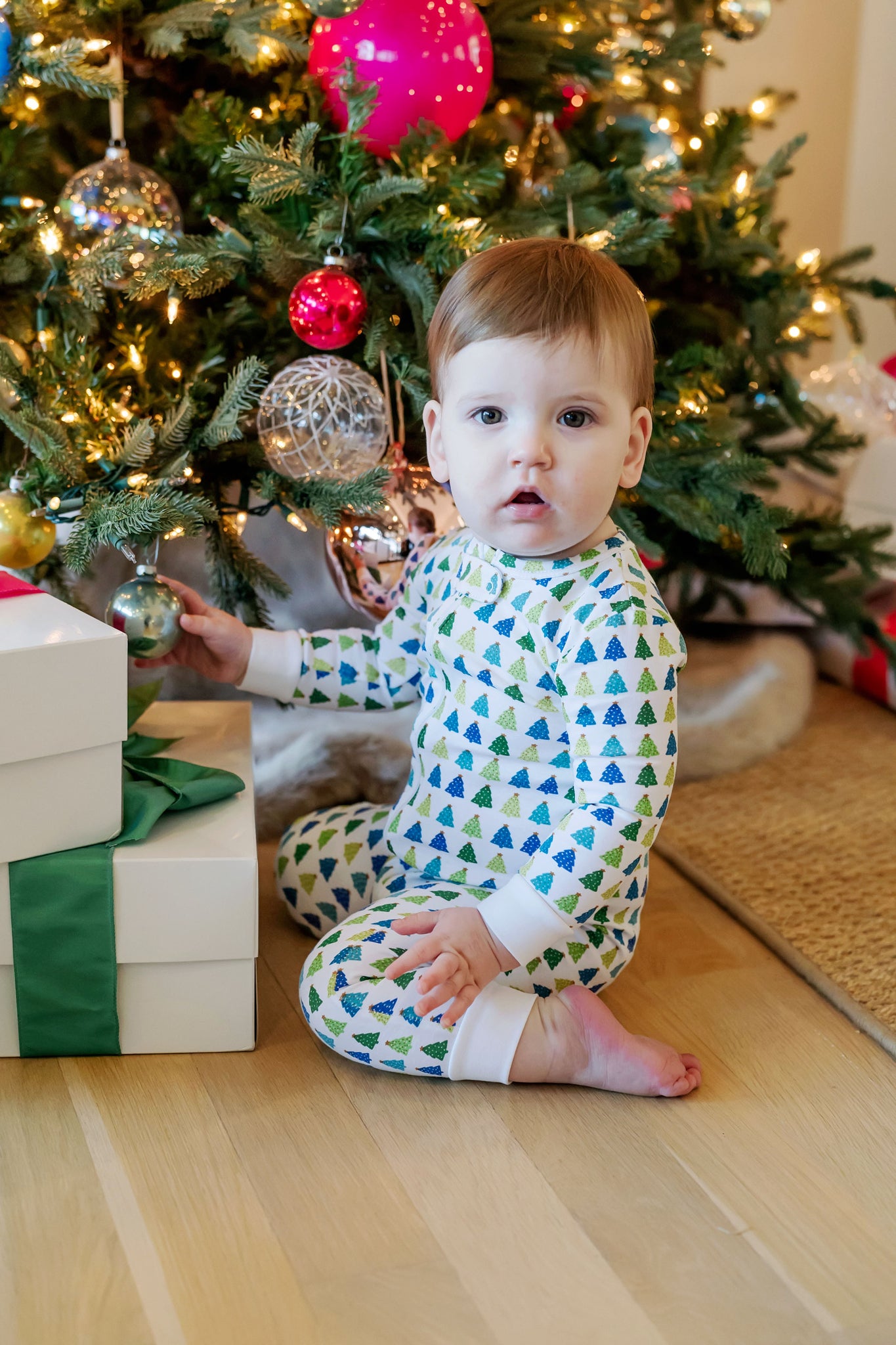 Buy Parker Zipper Pajama - Christmas Tree Cool kids clothing online