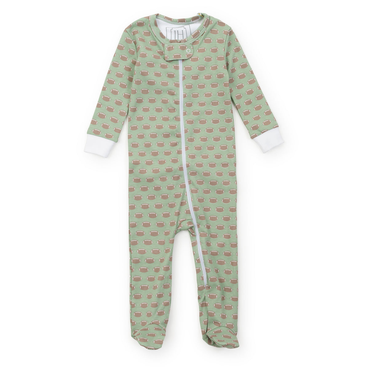 Everyday Parker Boys' Zipper Pajama - Football Kidswear