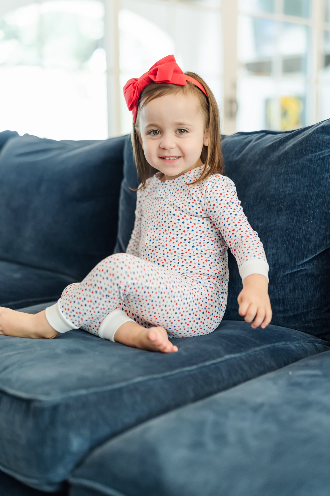 Buy Parker Zipper Pajama - Star Spangled kids clothing online
