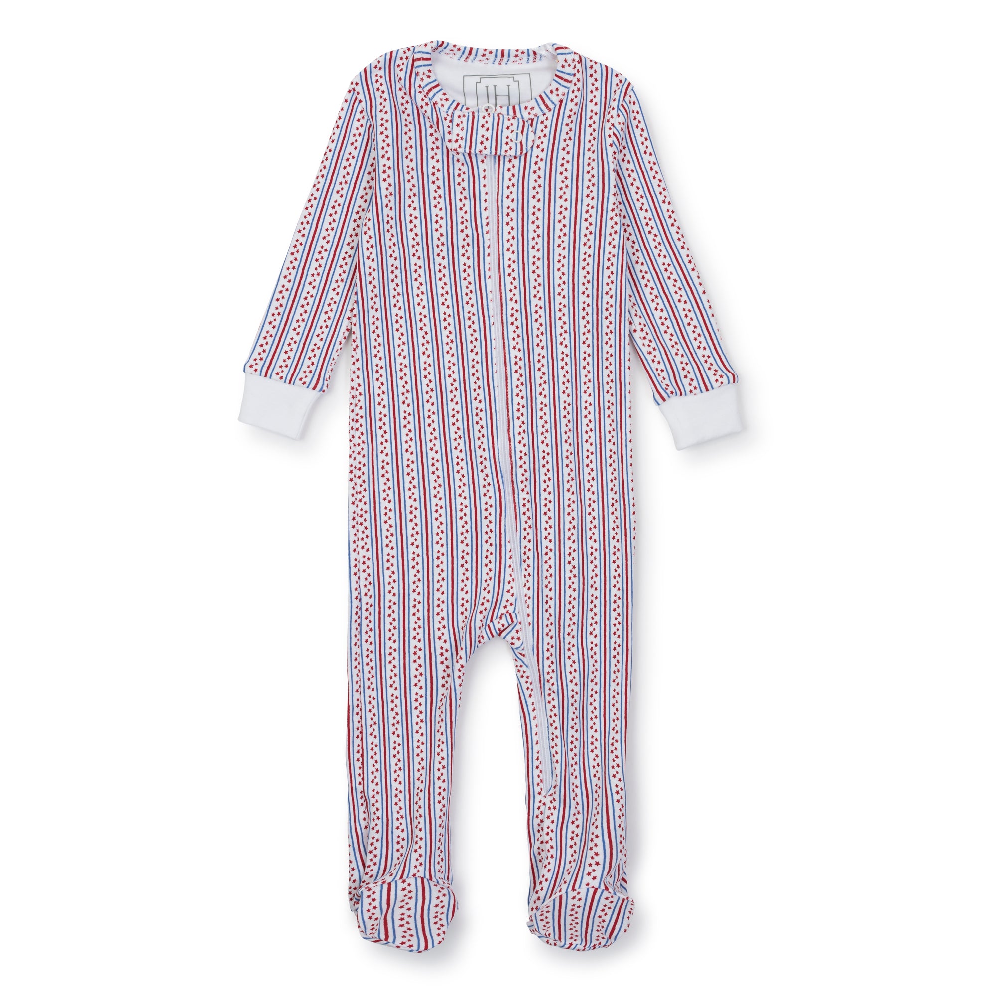 Parker Pima Cotton Zipper Pajama - Stars and Stripes