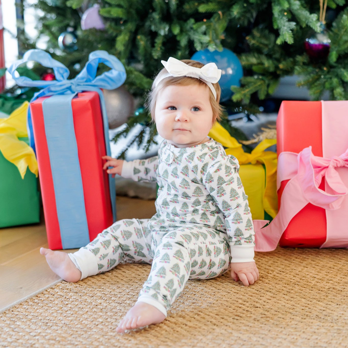 Buy Parker Zipper Pajama - Under the Christmas Tree kids clothing online