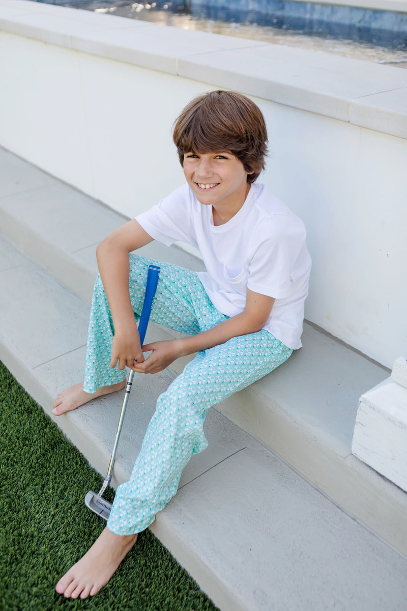Beckett Boys' Pima Cotton Hangout Pant - Golf Putting Green