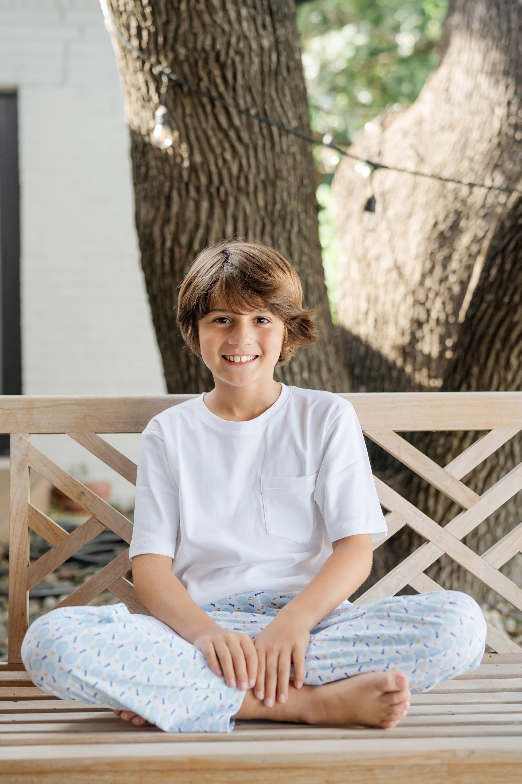 Buy Beckett Boys' Hangout Pant - Tennis Match Blue kids clothing online