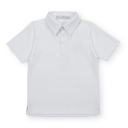 Will Boys' Golf Performance Polo Shirt - White