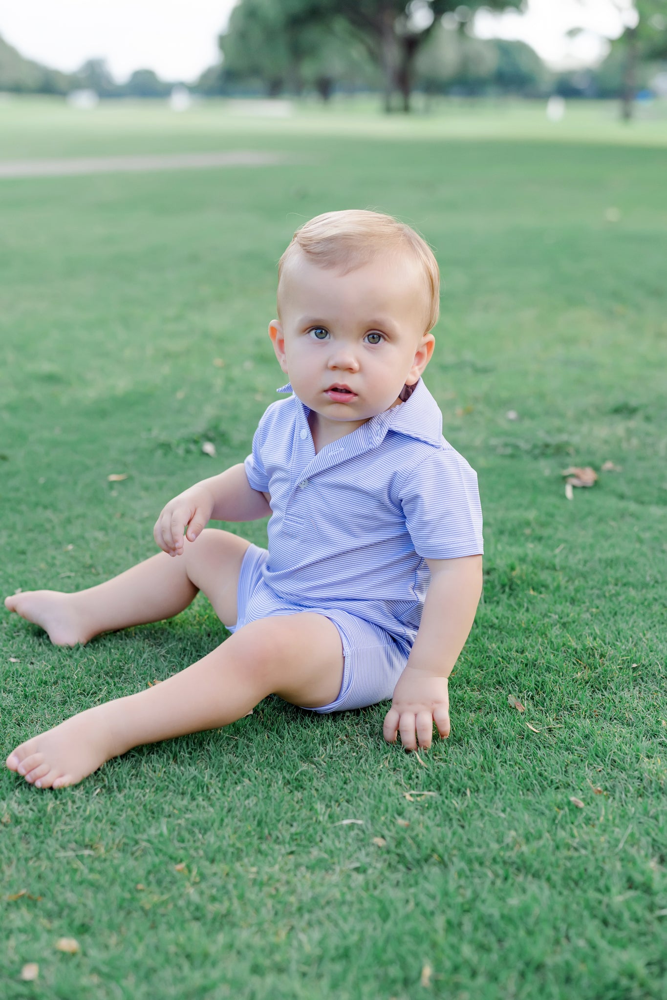 Austin Boys' Performance Shortall by LH Sport - Purple Stripes
