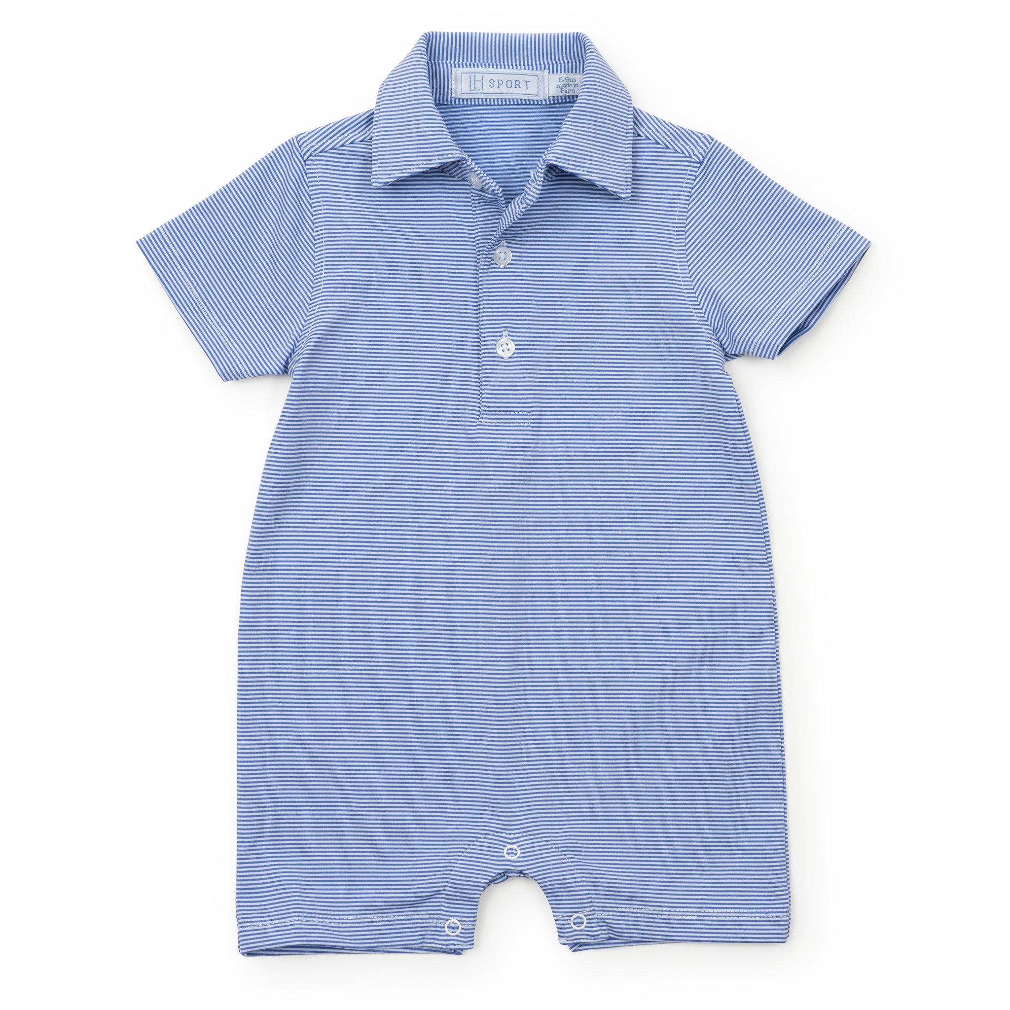 Austin Boys' Performance Shortall by LH Sport - Blue Stripes