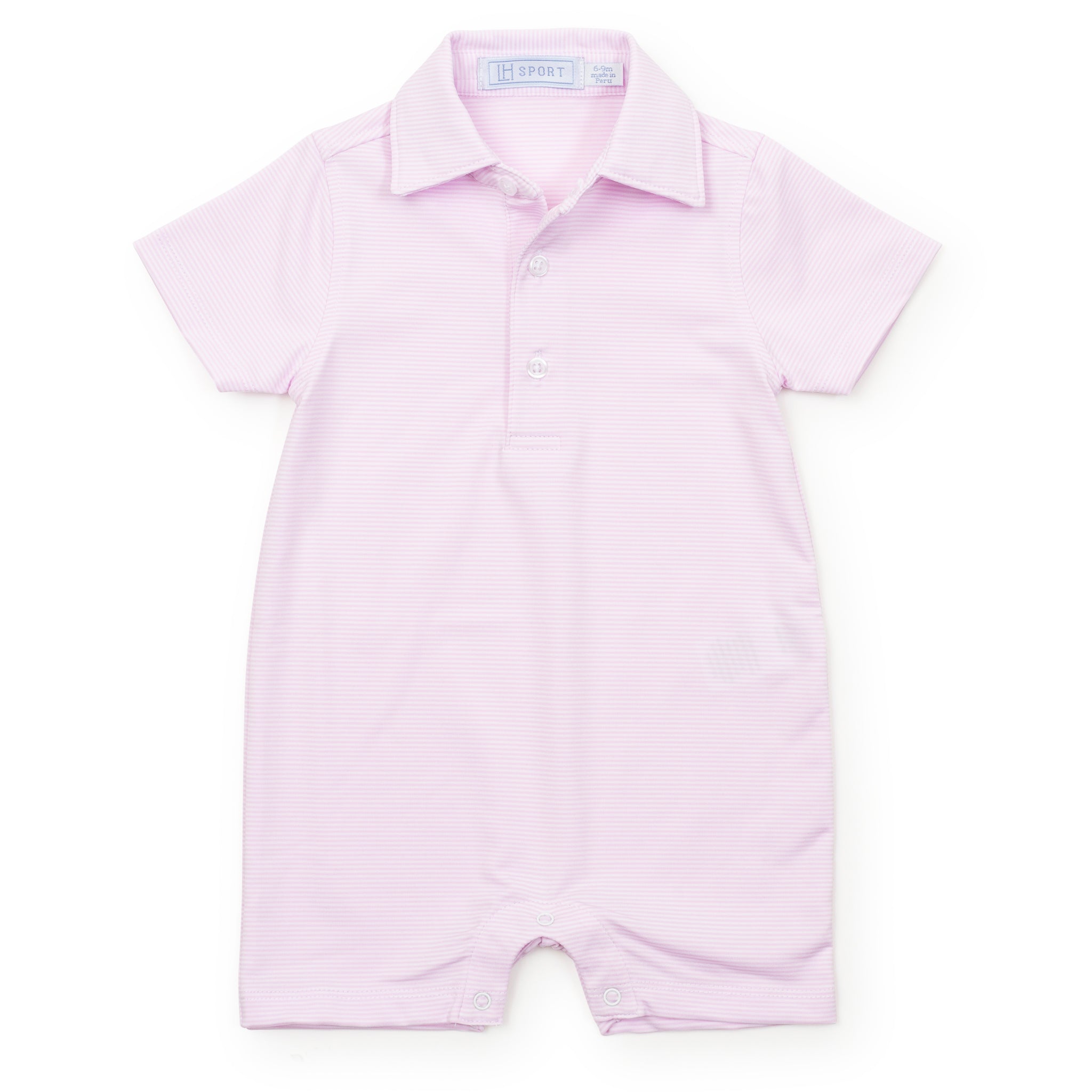 Austin Boys' Performance Shortall by LH Sport - Pink Stripes