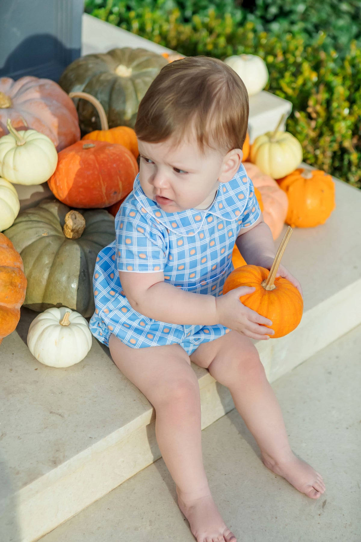 Palmer Boys' Bubble Pumpkin Plaid outfit perfect for everyday wear