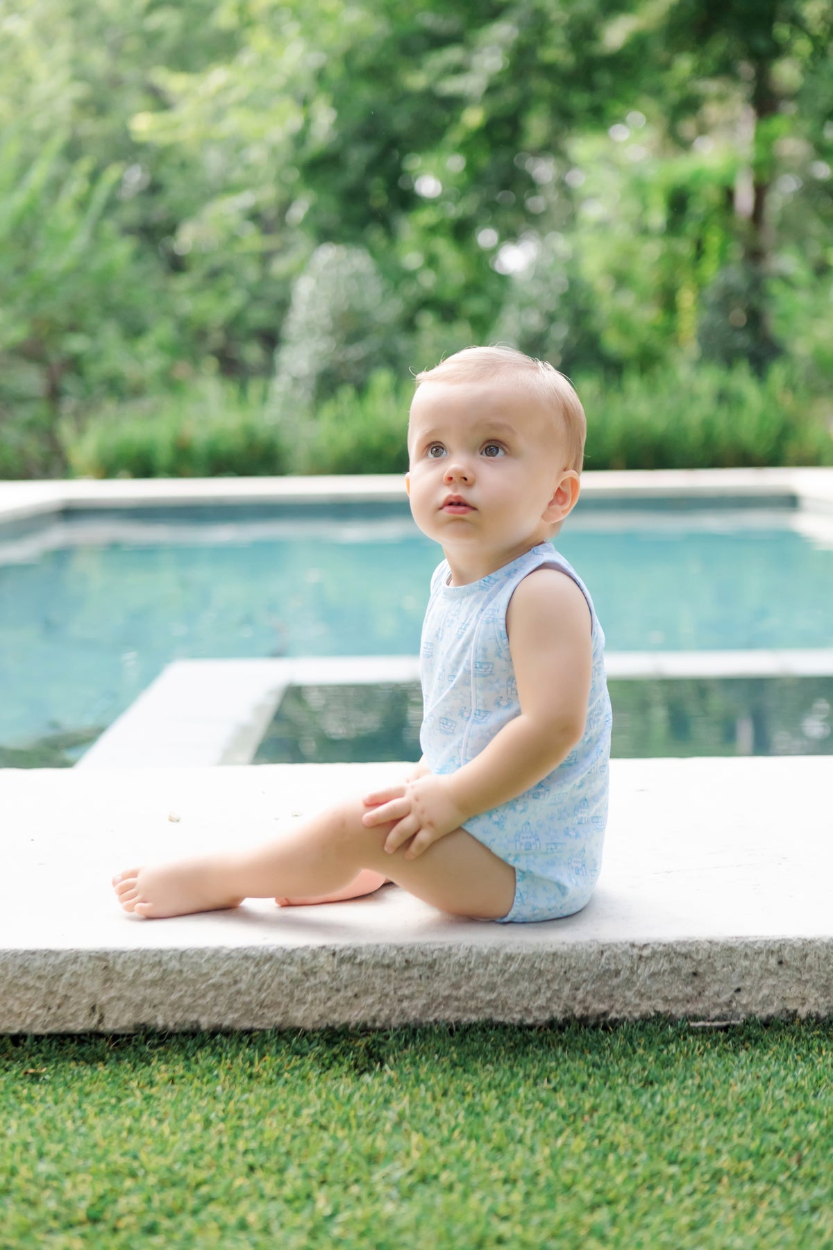 Reid Boys' Bubble - Sandcastles Blue outfit perfect for everyday wear