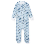 Everyday Parker Boys' Zipper Pajama - Swimming Sharks Kidswear