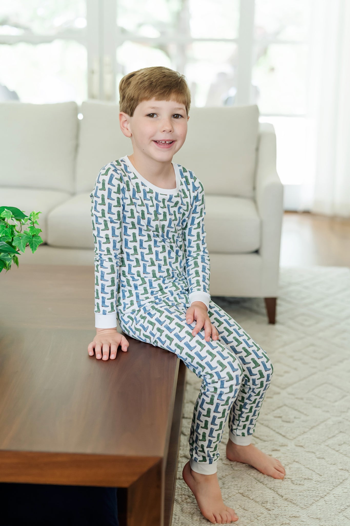 Buy Grayson Boys' Pajama Pant Set Cowboy Boots kids clothing online