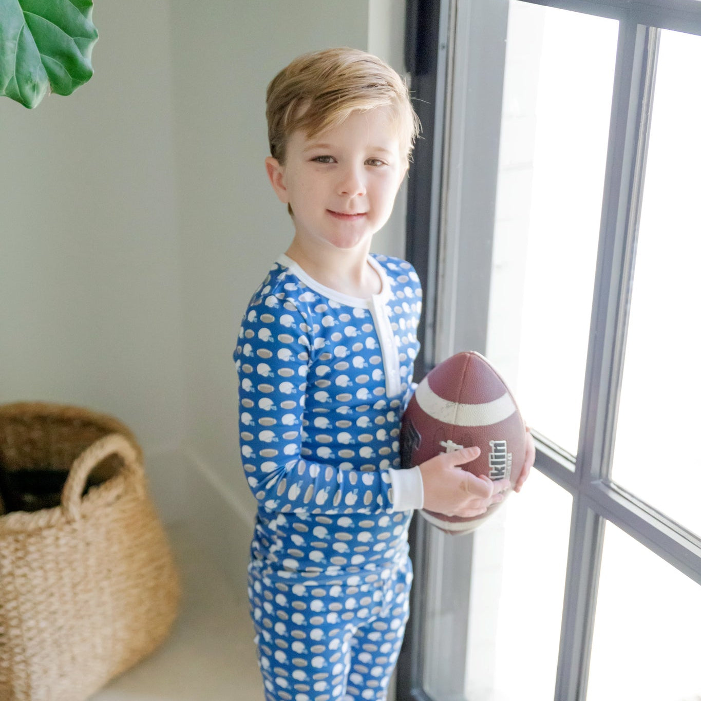 Jack Boys' Pajama Pant Set - First Down Football dress for girls premium quality