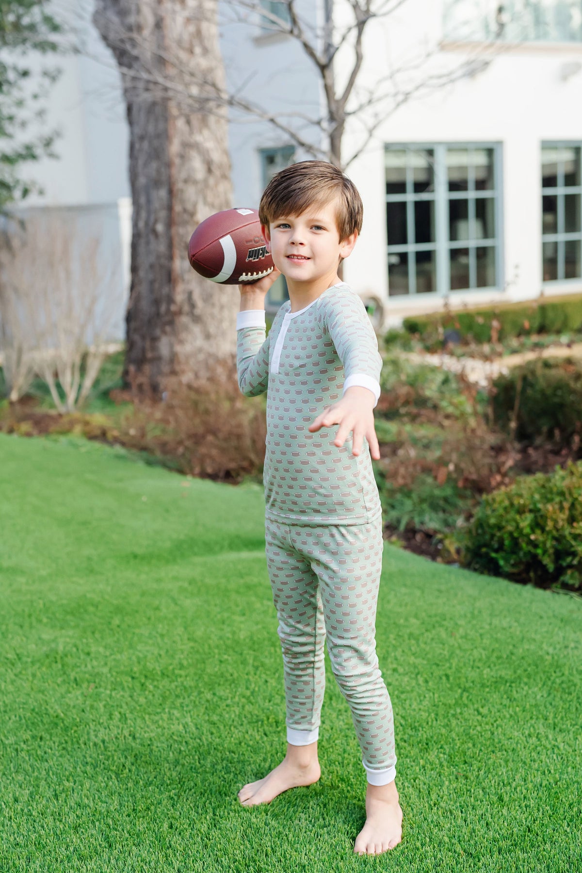 Jack Boys' Pajama Pant Set - Football outfit perfect for everyday wear
