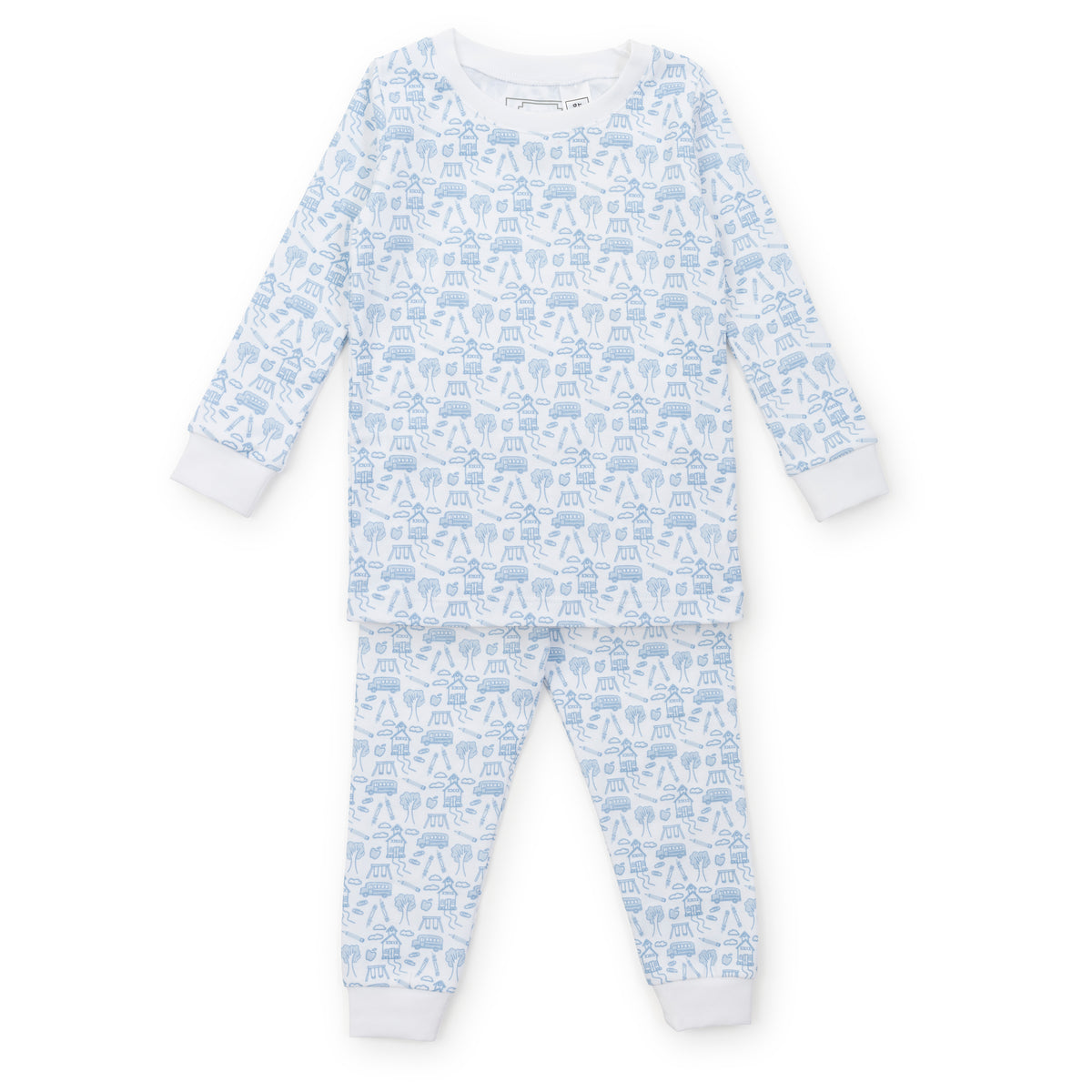 Everyday Grayson Boys' Pajama Pant Set School Days Blue Kidswear
