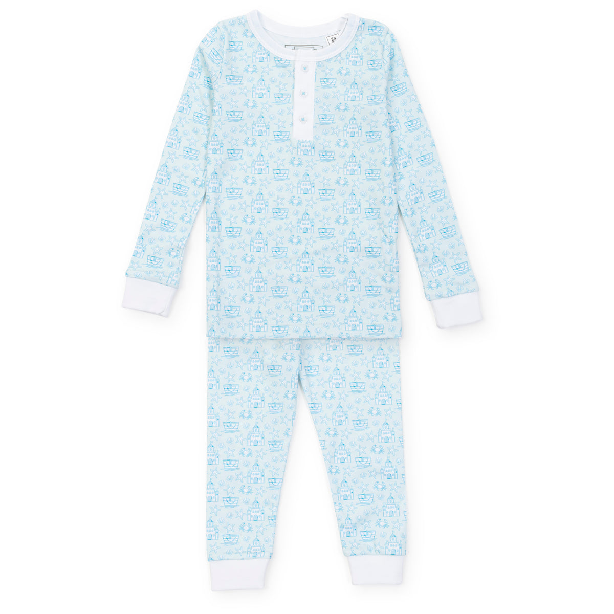 Everyday Jack Boys' Pajama Pant Set - Sandcastles Blue Kidswear
