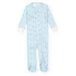 Everyday Parker Boys' Zipper Pajama - Sandcastles Blue Kidswear