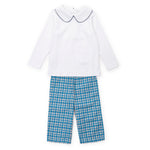 Everyday Ford Boys' Pant Set Autumn Plaid Kidswear