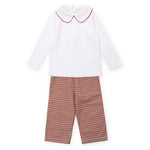 Everyday Ford Boys' Pant Set Holiday Plaid Kidswear