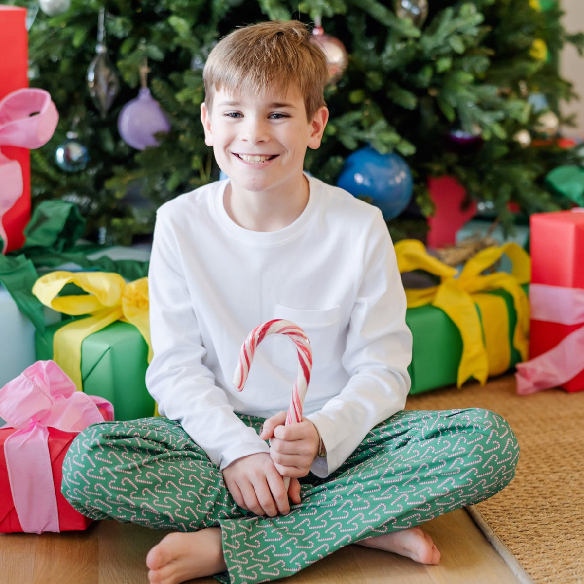 Beckett Boys' Hangout Pant - Candy Cane Lane outfit perfect for everyday wear