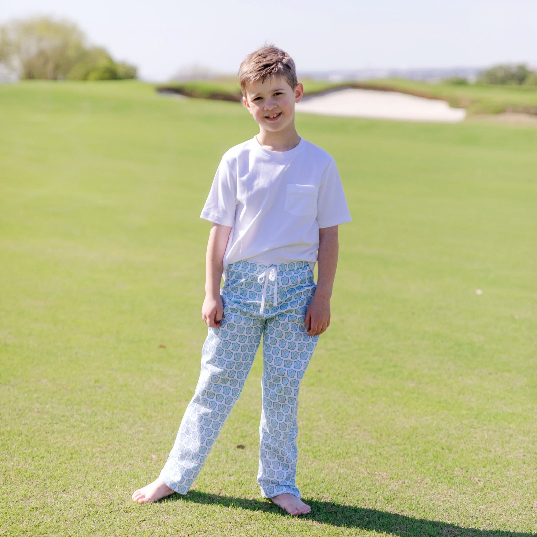 Buy Beckett Boys' Hangout Pant - Golf Crest Blue kids clothing online