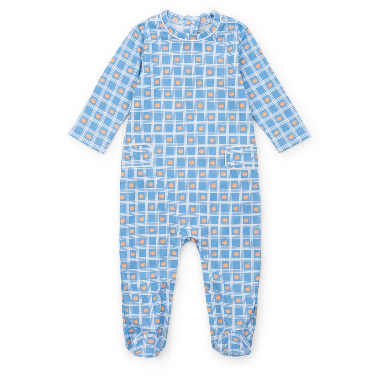 Everyday Preston Boys' Romper Pumpkin Plaid Kidswear