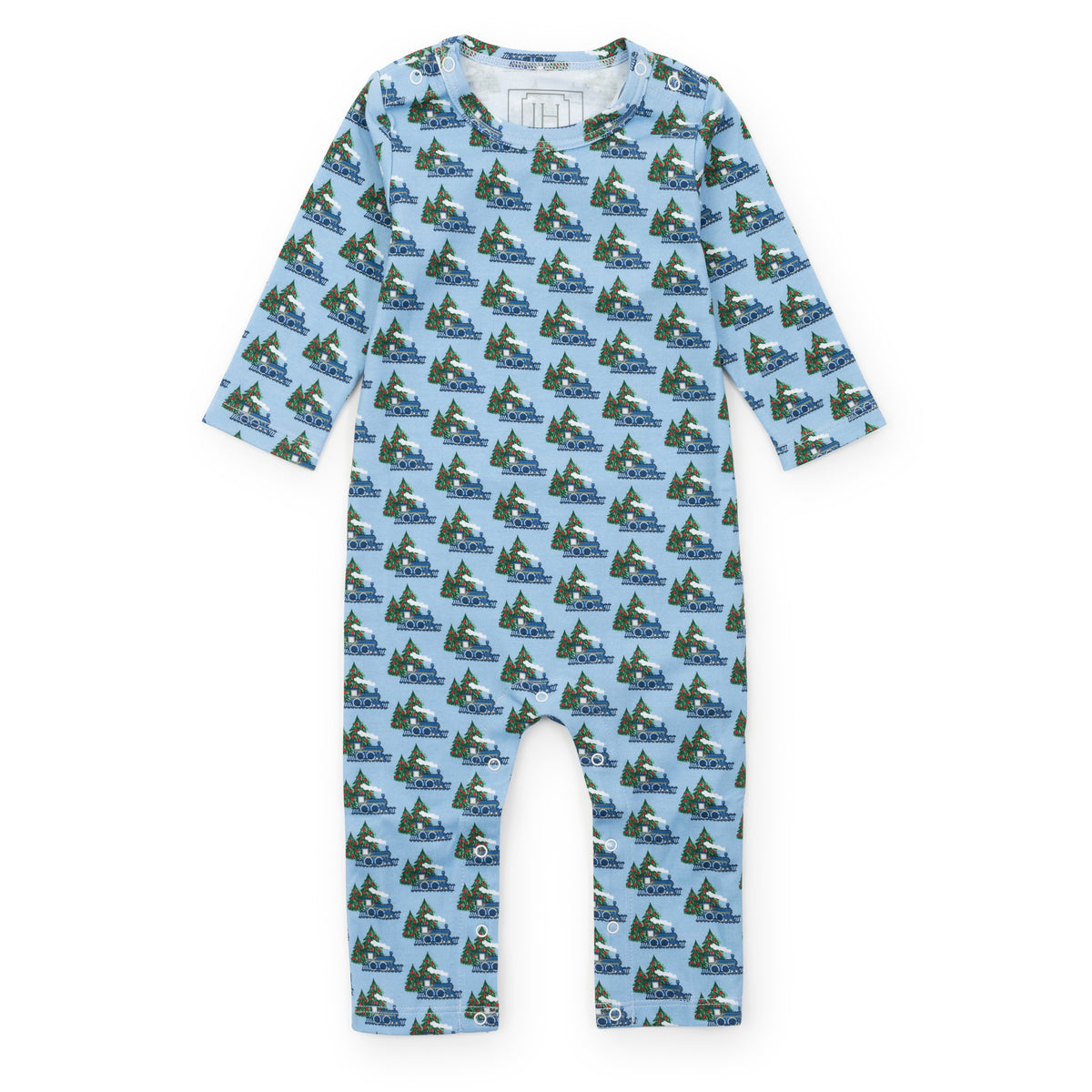 Express View Thompson Boys' Romper - North Pole Express | Lila & Hayes