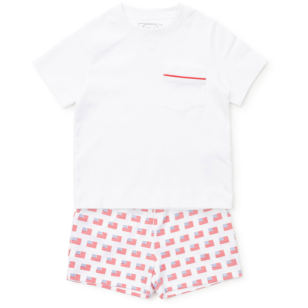 Everyday Walker Boys' Short Set - American Flag Kidswear